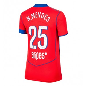 Fotbalové Dres Paris Saint-Germain Nuno Mendes #25 Dámské Třetí Oblečení 2025-26 Krátký Rukáv